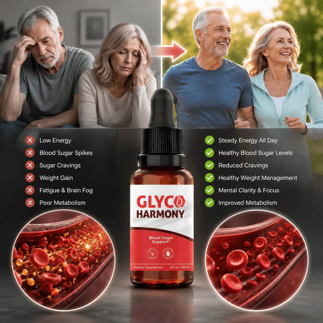 Glyco Harmony safety natural blood sugar supplement daily use